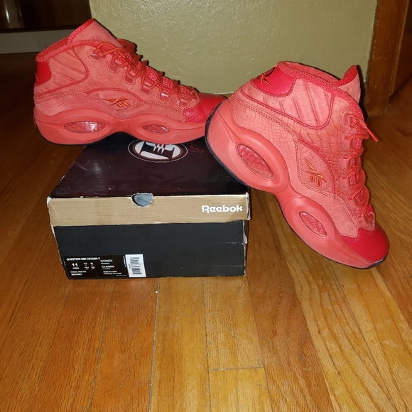 Teyana Taylor mid all red Allen Iversons - Picture 1 of 7